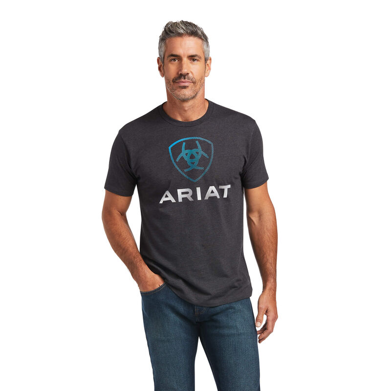 Ariat T-Shirts Herren - Blends DunkelGrau ( KBXZQ-8351 )